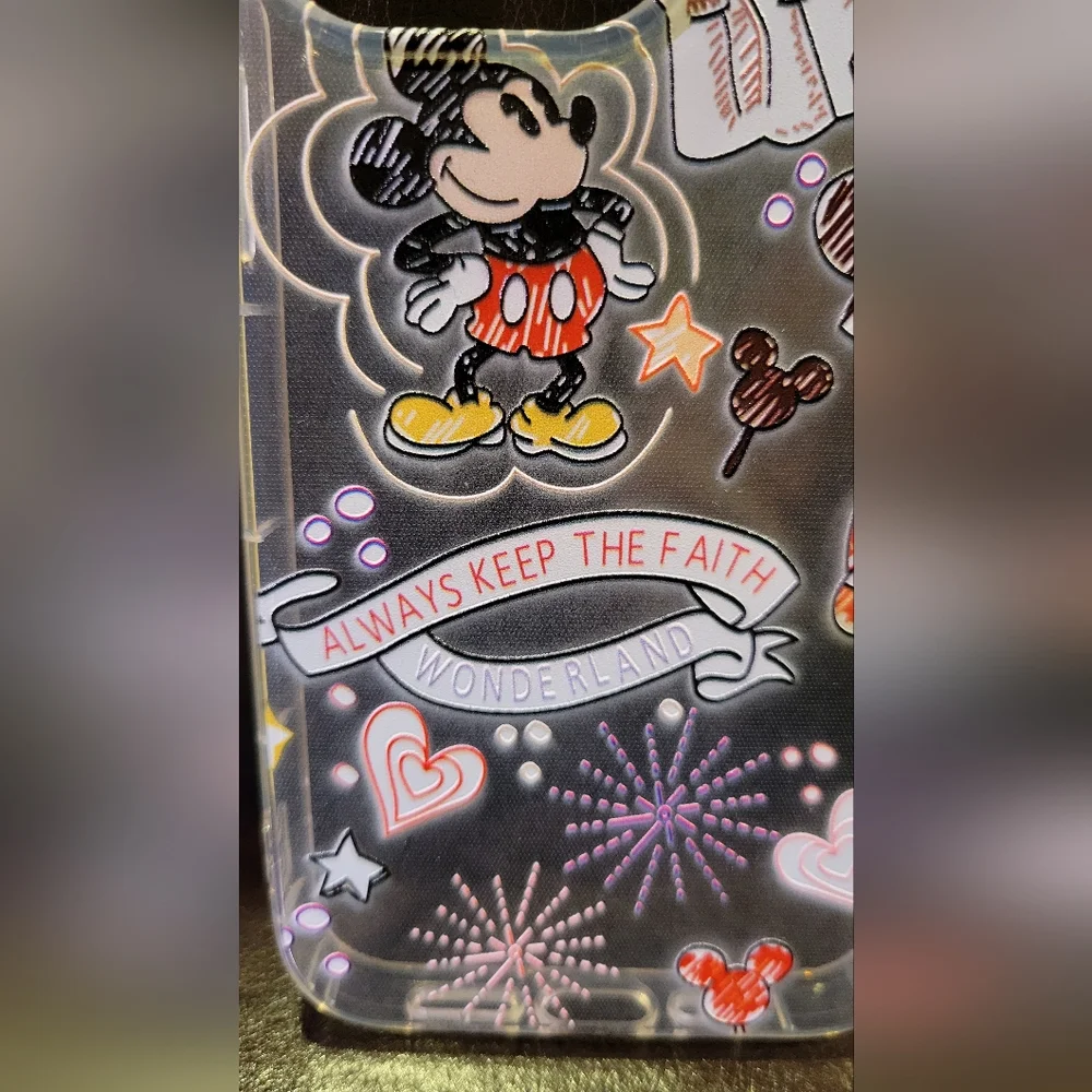 Clear Cover for iPhone 13 Pro Cute Soft Case, Mickey Castle